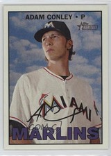 2016 Topps Heritage High Number Gum Damage Back Adam Conley #533 7iu