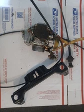 2002 Polaris Magnum 325 4x4 Mikuni  Carburetor Throttle Cable Choke Bracket OEM