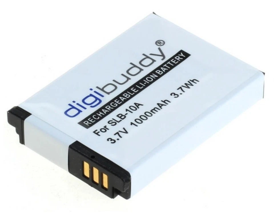 DIGIBUDDY 1000mAh Akku für Samsung WB750 / WB800F / WB850F / WB1100F Batterie SLB-10A