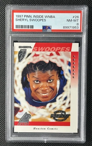 1997 Pinnacle Inside WNBA Sheryl Swoopes Rookie RC #26 PSA 8