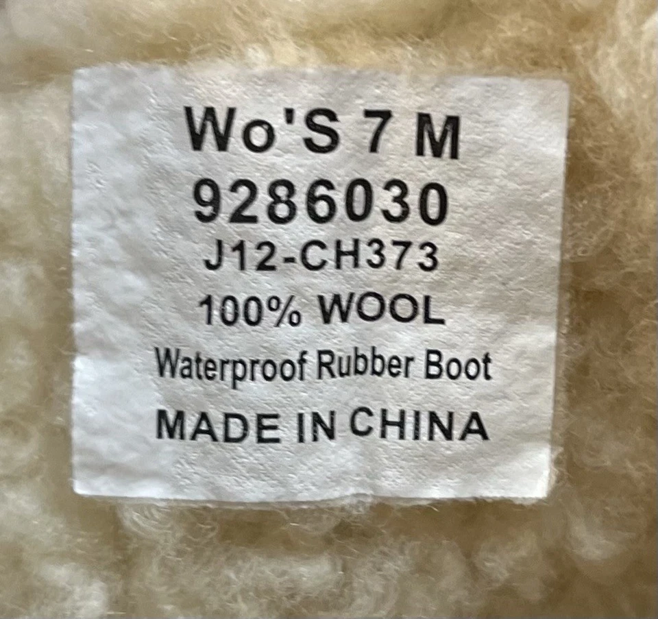 Sperry Top-Sider J. Botas de Nieve Crew Tall Duck Talla 7 Lana Sherpa Forradas Goma Usadas en Excelente Condición Foto 2 de 4