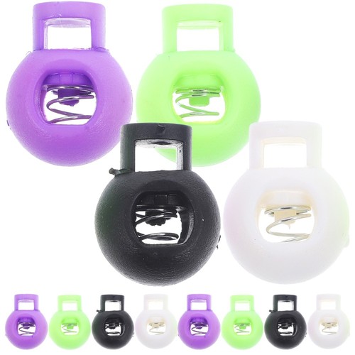 UK stock 100pcs cord lock Toggles Cord Adjusters Orbs Spring Loaded rope locks e
