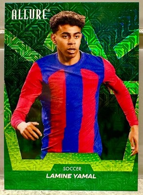 JERSEY NUMBER MATCH! 2025 Upper Deck Allure Lamine Yamal #3 Green Trax 19/99!