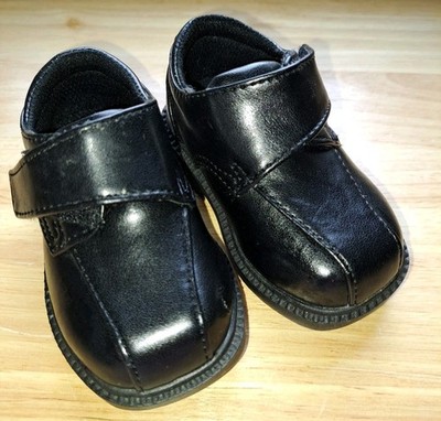 Infant Boys Black Dress Shoes By Route 66/ Size 2