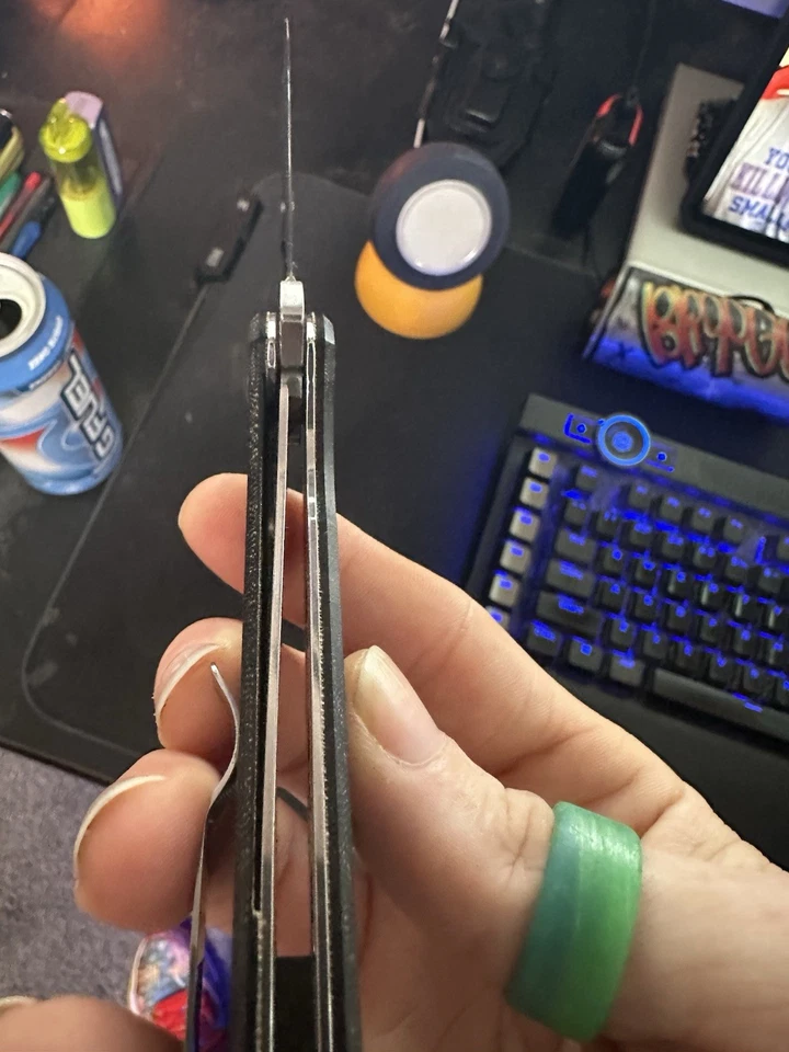 Kizer Ray Laconico Gemini V3471N3 - Black Micarta - N690 *DISCONTINUED* - Image 3 of 4