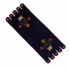 Home Collections by Raghu Blooms Black Table Runner, x 18 (TRAR0101)