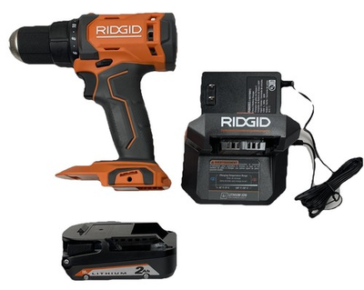 #ad Ridgid 18V Cordless 1 2 in Drill Driver W 2 Ah Battery amp; Charger Model R86001K $59.99
