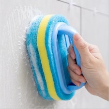 Cleaning Brush with Handle Kitchen & Bathroom Sponge Thickened Household Tool