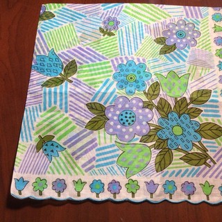 Vintage Hankie New Ladies Hankie Floral Colorful.