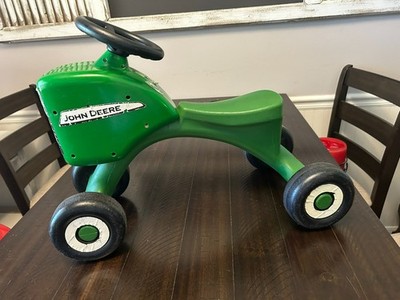 Vintage Classic John Deere Tot Tractor.  Child Ride On Toy.  John Deere Green