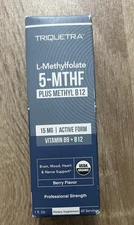 Triquetra L-Methylfolate 5-MTHF Plus Methyl B12 -15 MG Authentic Sealed Bottle