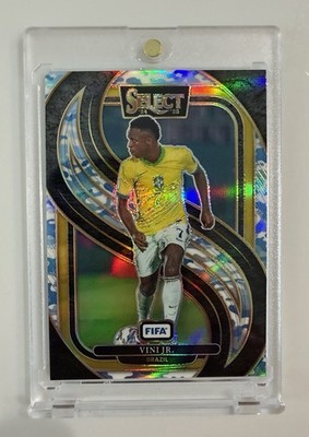 2024-25 Panini Select FIFA Mezzanine Vinicius Junior #163 Winter Camo Prizm /30