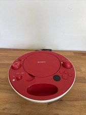 Sony ZS-E5 Personal Audio System CD Player AM/FM Radio Red/Cream Tested
