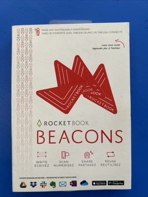 Beacons Rocket Book, Make Any WhiteBoard A SmartBoard, Reuseable SCAN