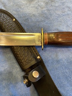 Kabar USA 5.5in Sheath Knife Vgc. Sheath 1209