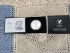 2022 Proof American Silver Eagle Dollar $1 Box & COA US Mint