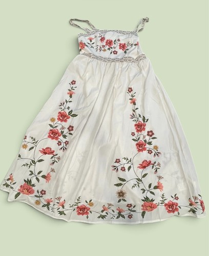 Women’s SHEIN floral White maxi dress large (labeled OXL)