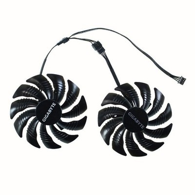 Pair Fans Cooler Fan For GIGABYTE GTX 1070 1060 RX 570 580 PLD09210S12HH 85mm *b