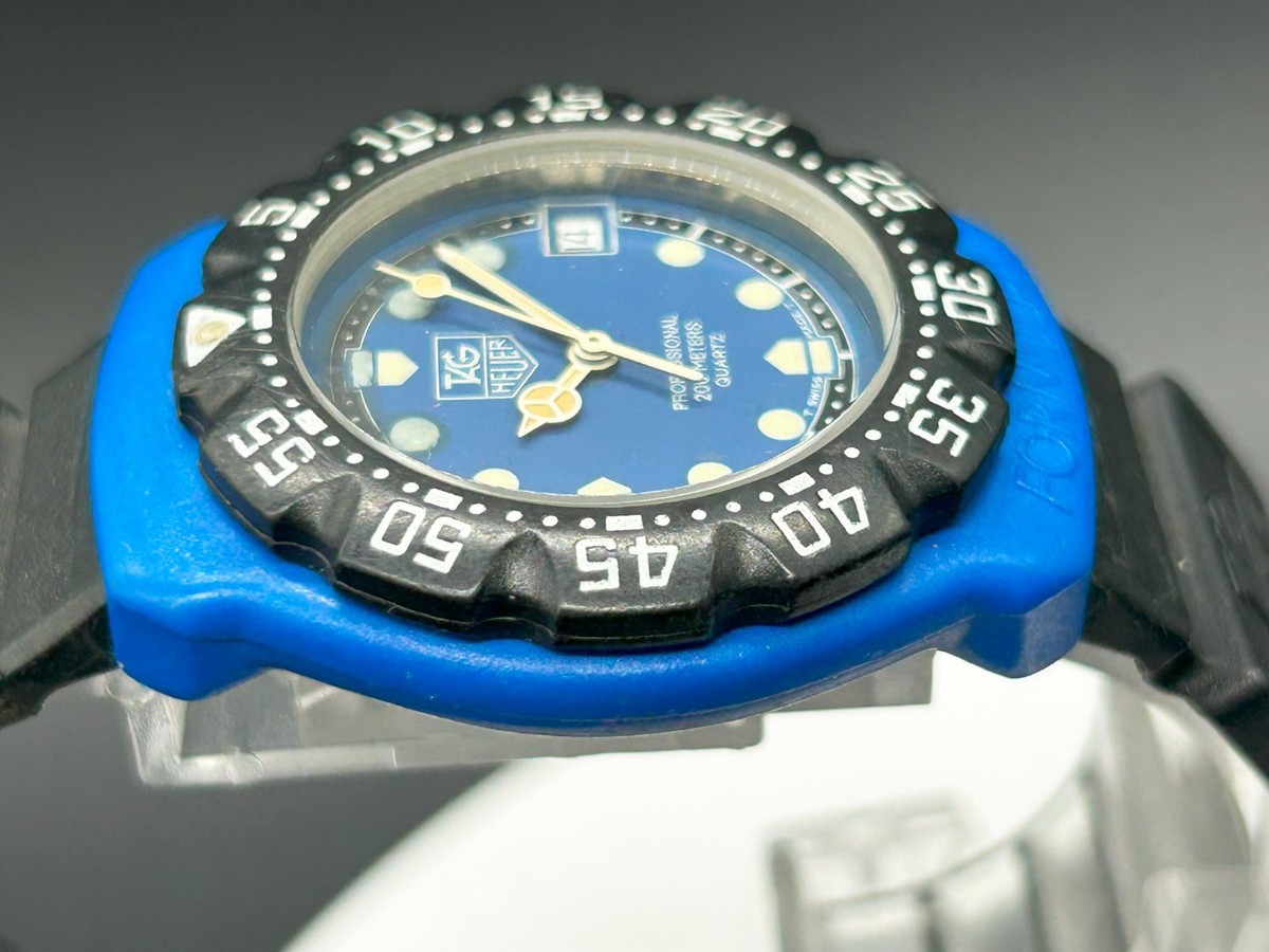 EXC+4* Full Overhauled Vintage TAG Heuer Formula 1 381.513 Blue