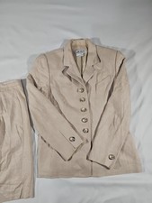Timeless Vintage Carlisle Skirt Suit Size 12 100 Silk "Old Money"