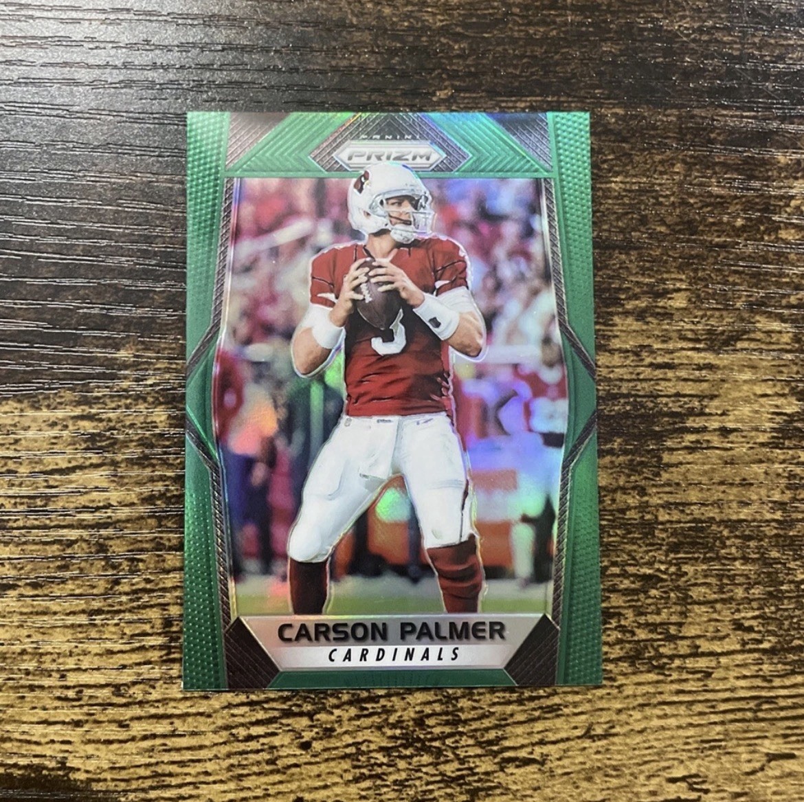 2017 Panini Prizm Carson Palmer #88 Green Prizm - Arizona Cardinals