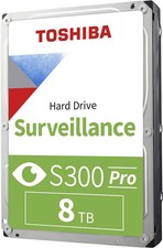 Toshiba S300 Pro 8TB Surveillance Hard Drive 3.5" ‎7200 RPM SATA 6Gb/s 256MB