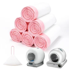 120 Count Heavy Duty Litter Box Liners Compatible with PetCove & Ducksky Auto...