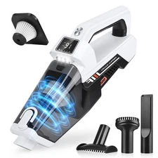 Handheld Vacuum Cordless, 3-in-1 Portable Vacuum Cordless with LED Light, 160...