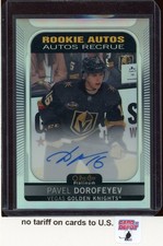 2021-22 O-Pee-Chee Platinum Rookie Autographs Rainbow #RPD Pavel Dorofeyev