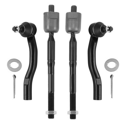 Set of 4 Front Inner Outer Tie Rod Ends For Toyota Camry 2007-2011 W/Avalon