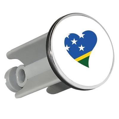 Waschbeckenstöpsel Salomonen Flagge Herz Geschenkidee Salomonen Geschenk Präsent