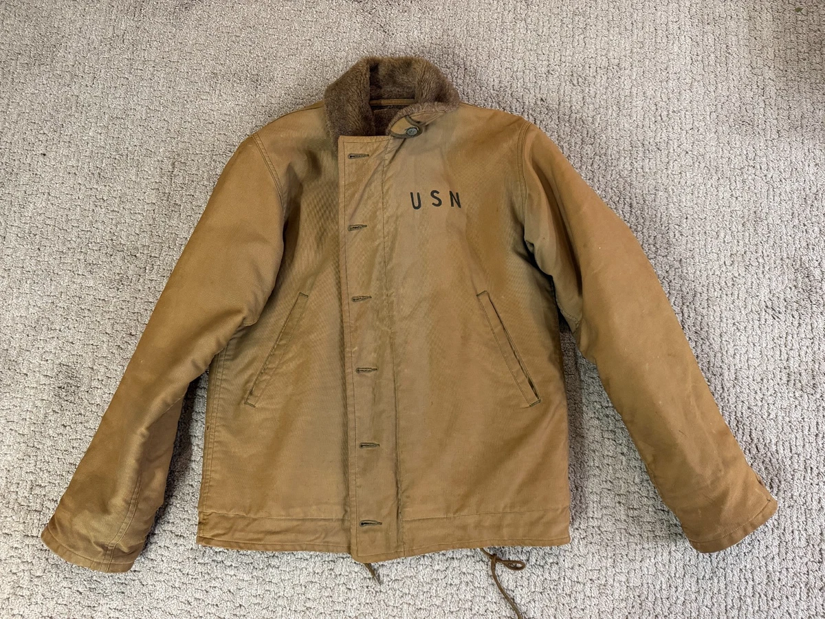 Usn Deck Jacket In Original Ww2 Collectible Us Uniforms for sale