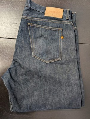 Brave Star Selvedge Cone Denim Jeans Men s , 42 (44.5) True Straight 15.75 oz