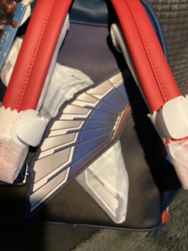 BNWT New Disney Marvel Loungefly Captain America Brave New World Mini Backpack - Picture 3 of 10