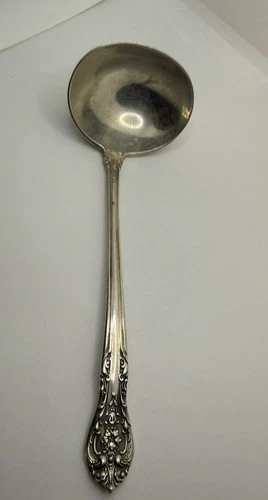 Antique Gorham 30g Sterling Silver Sauce Ladle Spoon 4 3/4” King Edward?
