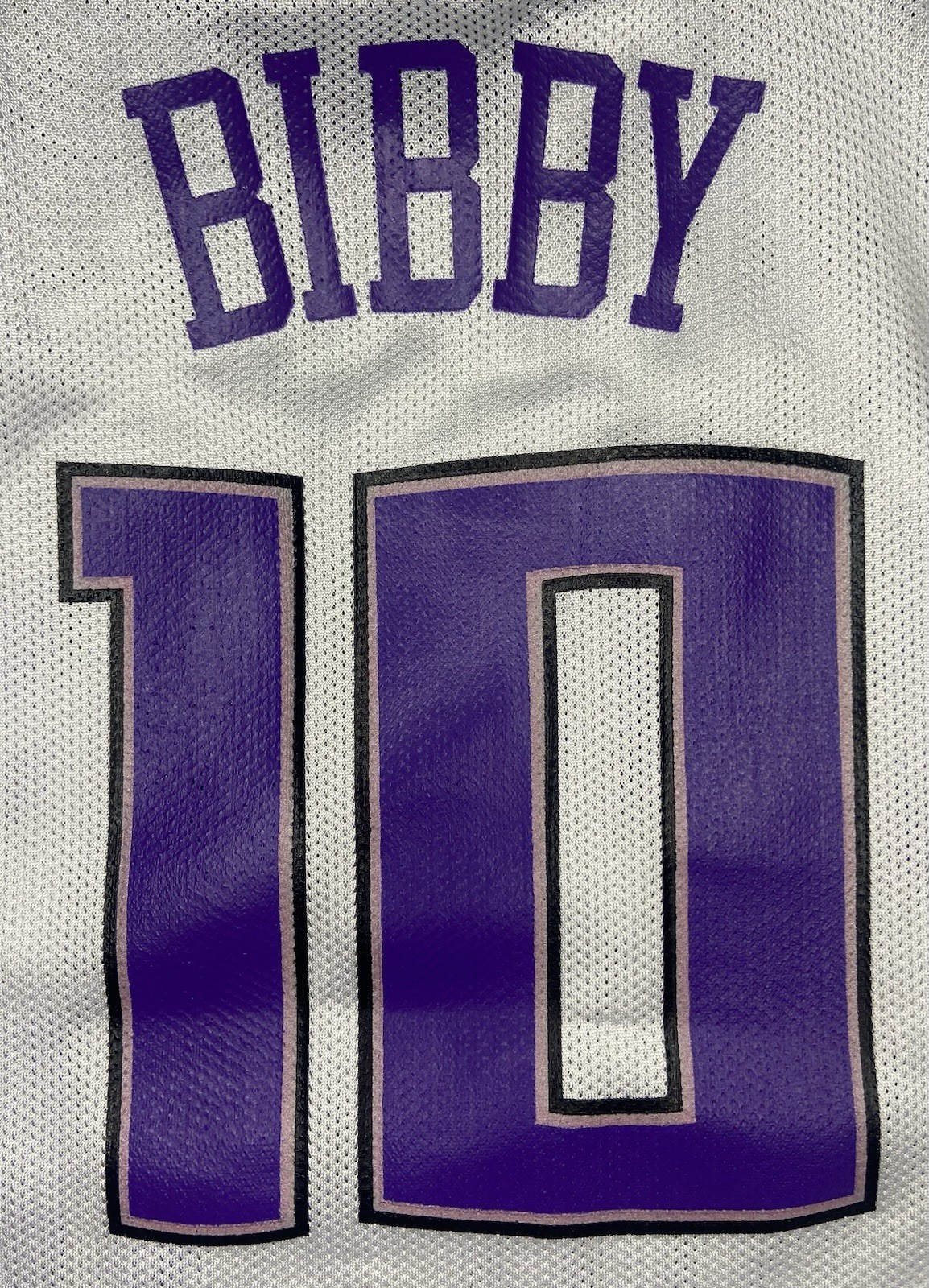 *VTG* Reebok Y2K NBA Sacramento Kings Mike Bibby #10 Youth White Jersey; M thumbnail 5