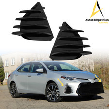 For 2017-2019 Toyota Corolla Sedan Se Xse Black Fog Light Bezel Cover Pair Rh Lh