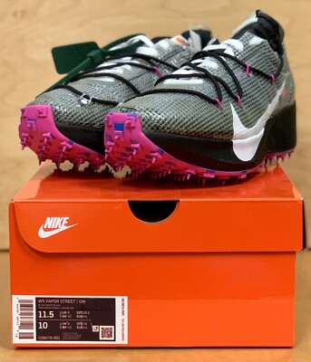 NIKE VAPOR STREET OFF-WHITE BLK LASER FUCHSIA CD8178 001 MEN 10