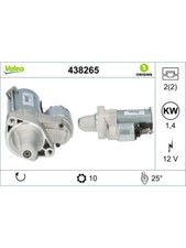 Valeo Starter fits Mercedes Benz S-Class 5.5 W221 S 600 (221.176) (438265)