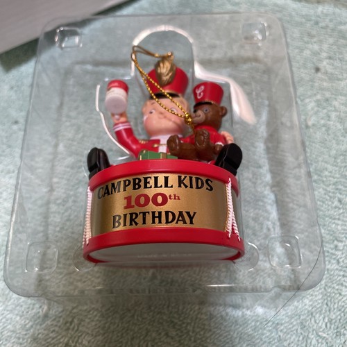 Campbell Kids 100th Birthday Anniversary Ornament 3 Inch Tall New In Box - Picture 1 of 9