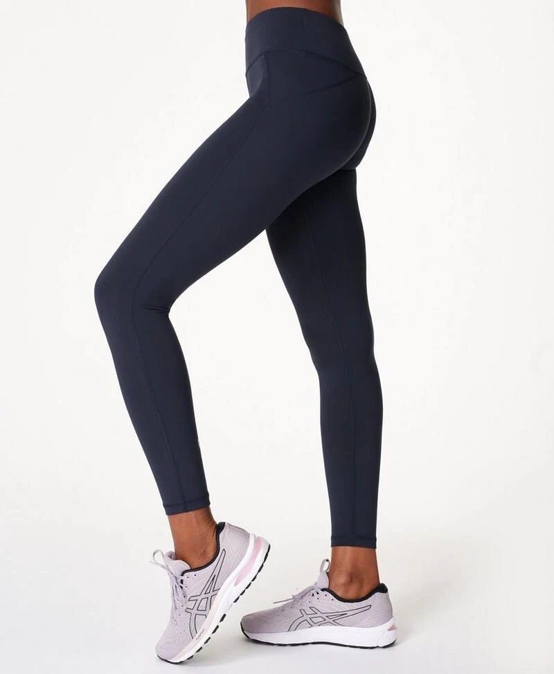 NEW Sweaty Betty All Day Contour Gym Leggings - SB5404 - Navy Blue - Small