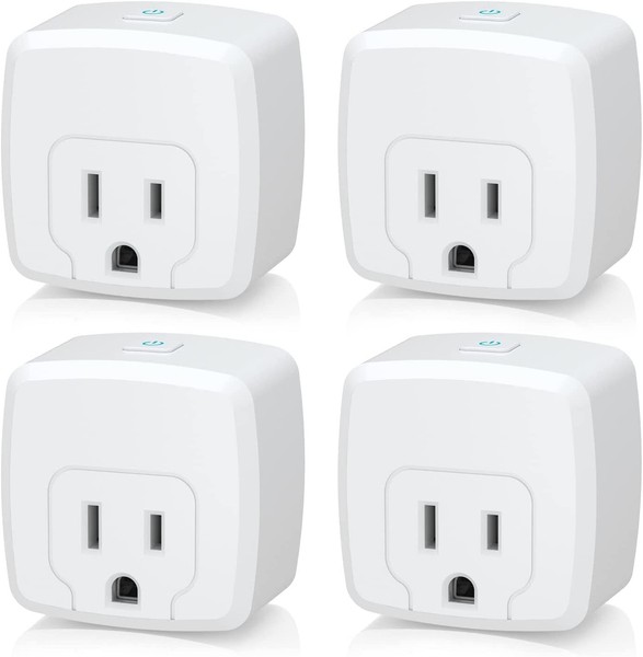 Alternate view of Hbn Smart Plug Mini, Wifi Outlet Works Alexa, Google Home Assistant 4-pack
