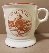 Mug Ovaltine Mug Buntingware Made in USA Vintage Cream New Old Stock Coffee Mug