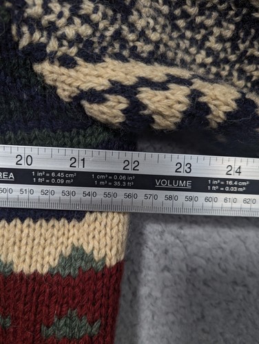 Ralph Lauren Country Hand Knit Cardigan Womens Large Aztec Southwestern Wool - Picture 15 of 18