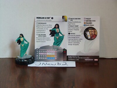 HeroClix Marvel Avengers 60th Super Rare 046 Morgan Le Fay and Card