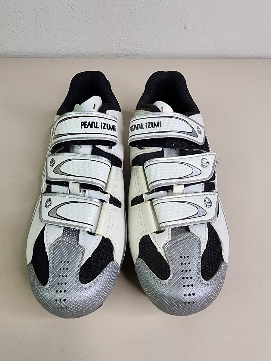 Pearl Izumi Womens 39 Interface Cycling Shoes White Gray