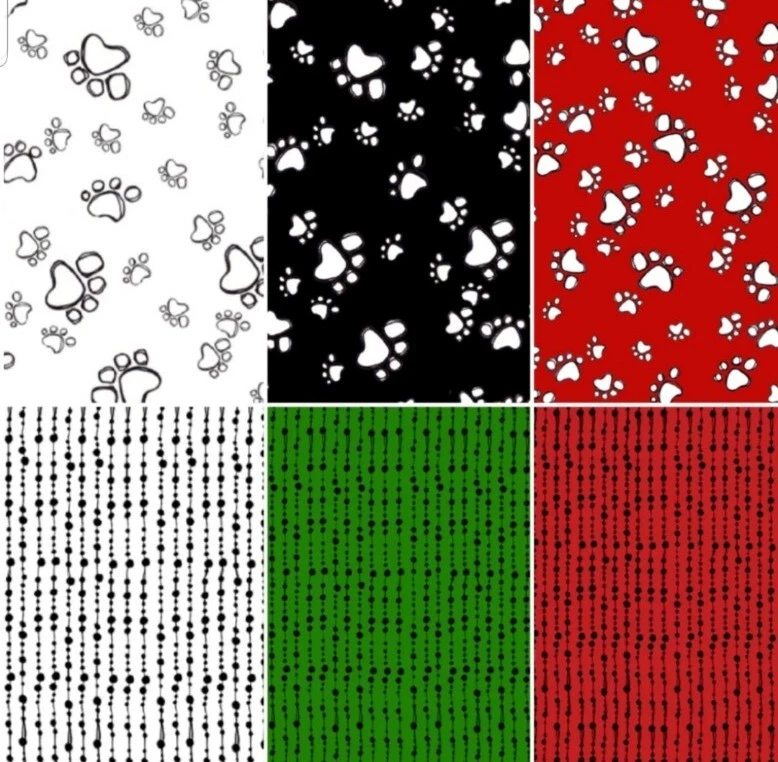 NEW Loralie Designs - Christmas Beaded Curtain - Red Quilting & Crafting Fabric - Image 3 of 3