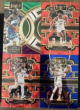 2023-24 Panini Select Basketball Milwaukee Bucks Lot-Red Cracked Ice +2 Rookies