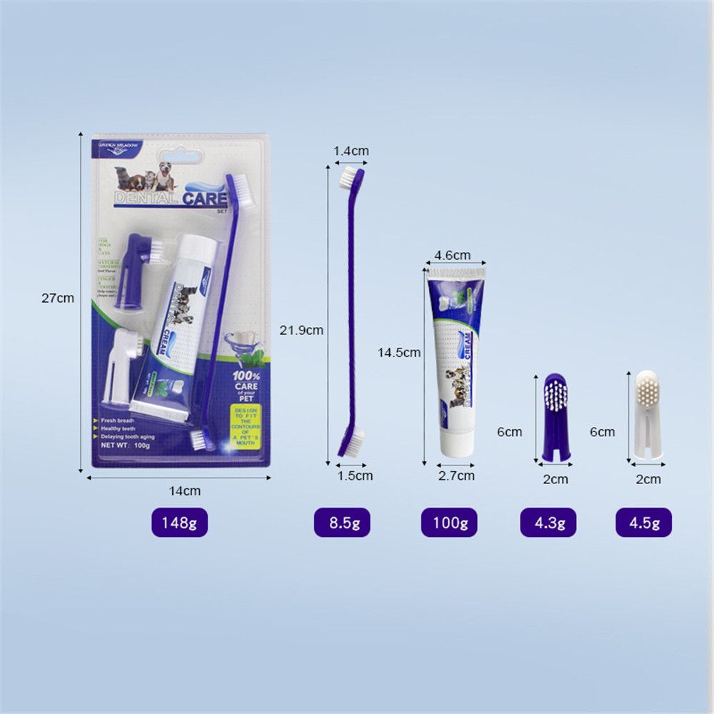 Tool Finger Toothbrush Pet Toothpaste Set Pet Toothbrush Dog Toothbrush