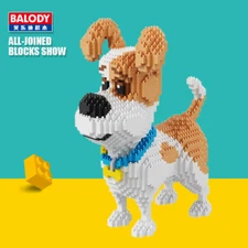 Balody 16013 Jack Russell Terrier Pet Dog Animal 3D Model DIY Micro Diamond Mini